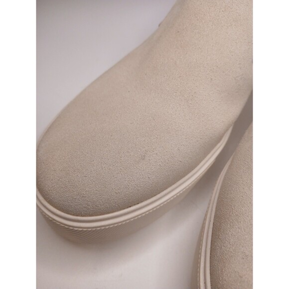 Naturalizer Sz 9 Marianne 2.0 Off White Slip-On Suede Leather Comfort Sneakers - Picture 5 of 16